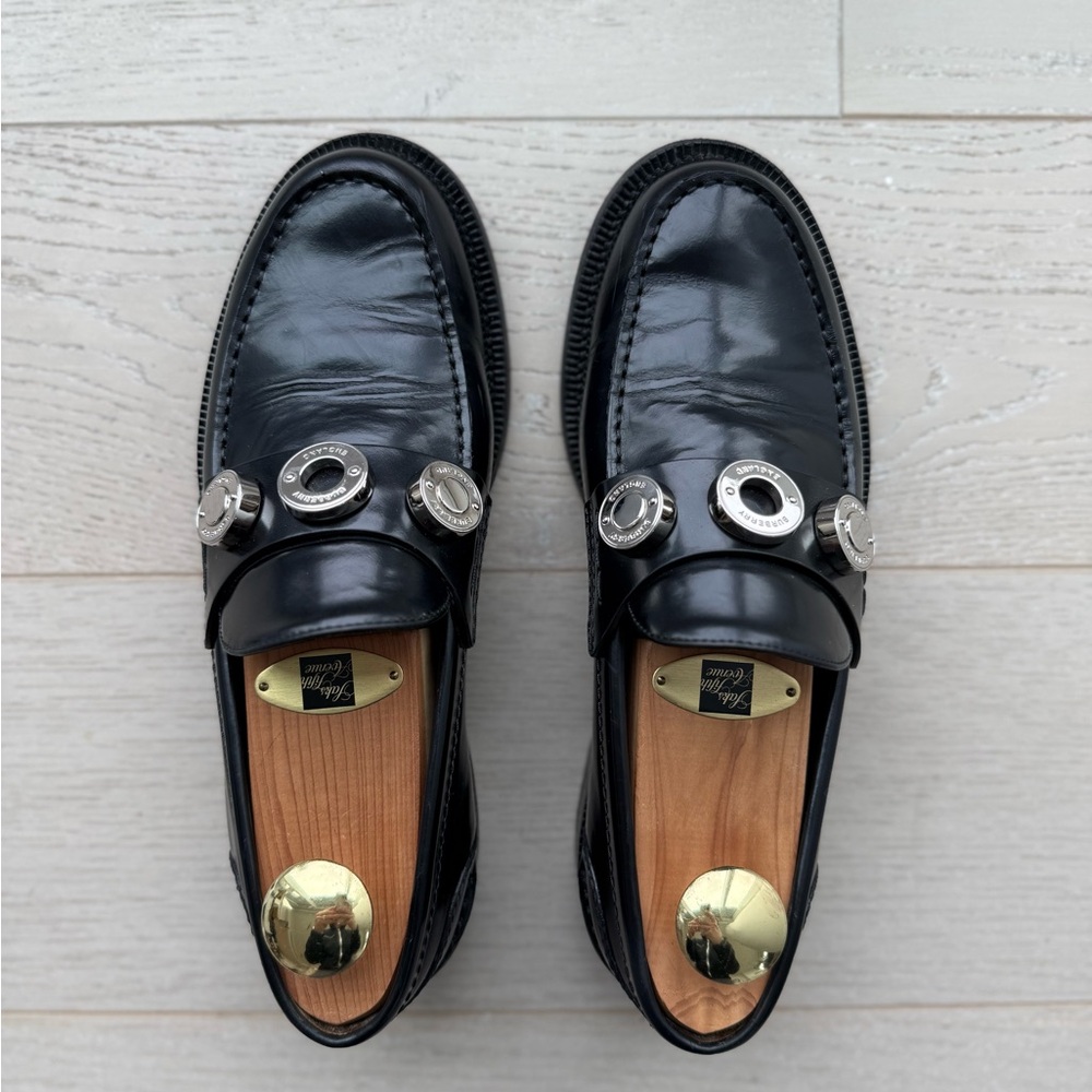 Burberry Black Leather Classic Loafers - Picture 3 of 6